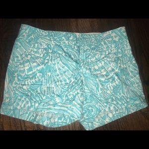 Blue Patterned Lilly Pulitzer Shorts